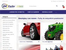 Tablet Screenshot of emfarby.pl